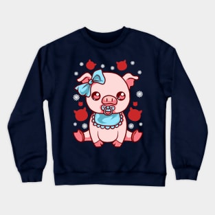 Cute Baby Pig Piglet Crewneck Sweatshirt